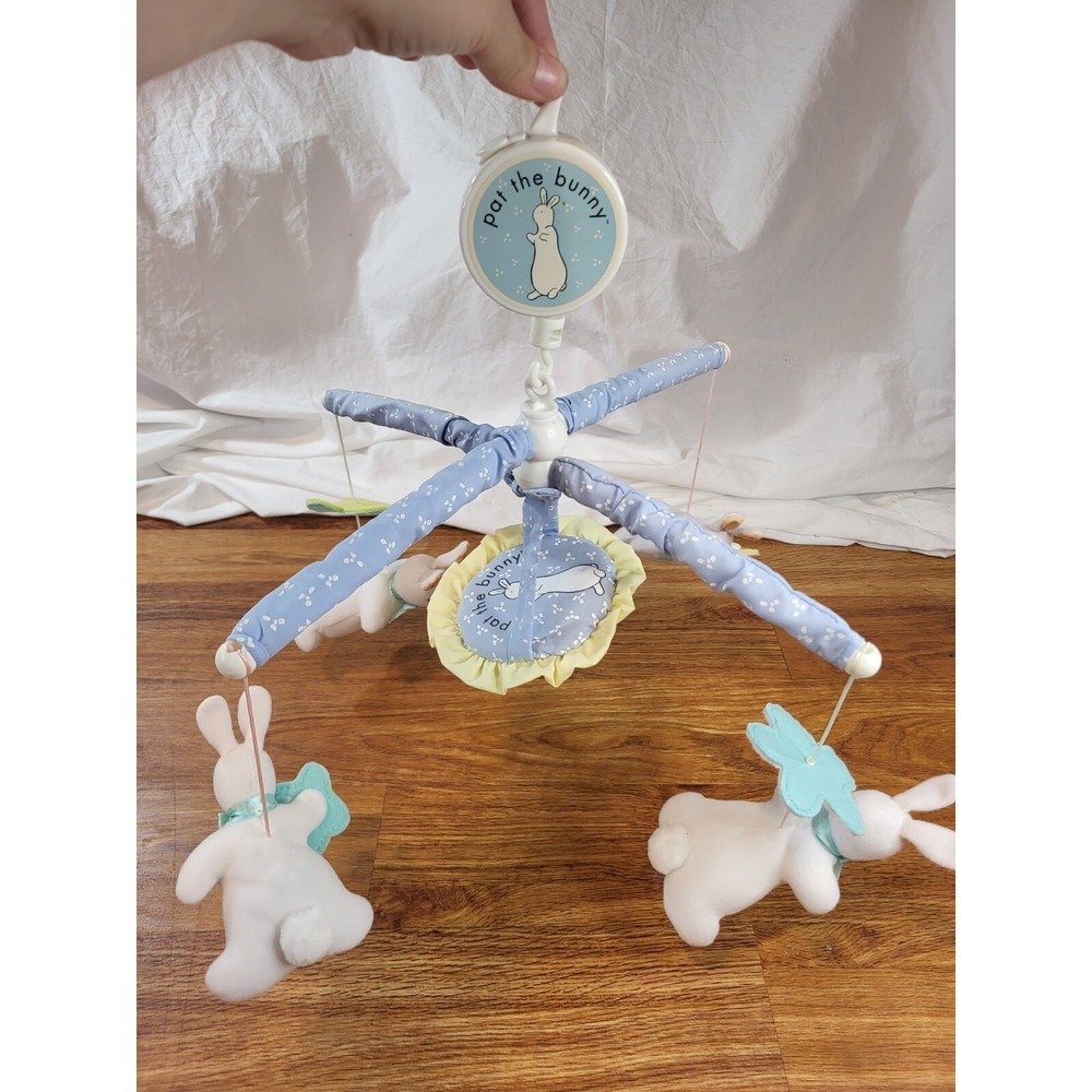 Vtge Kids Gear Pat The Bunny Musical Mobile Tested Working